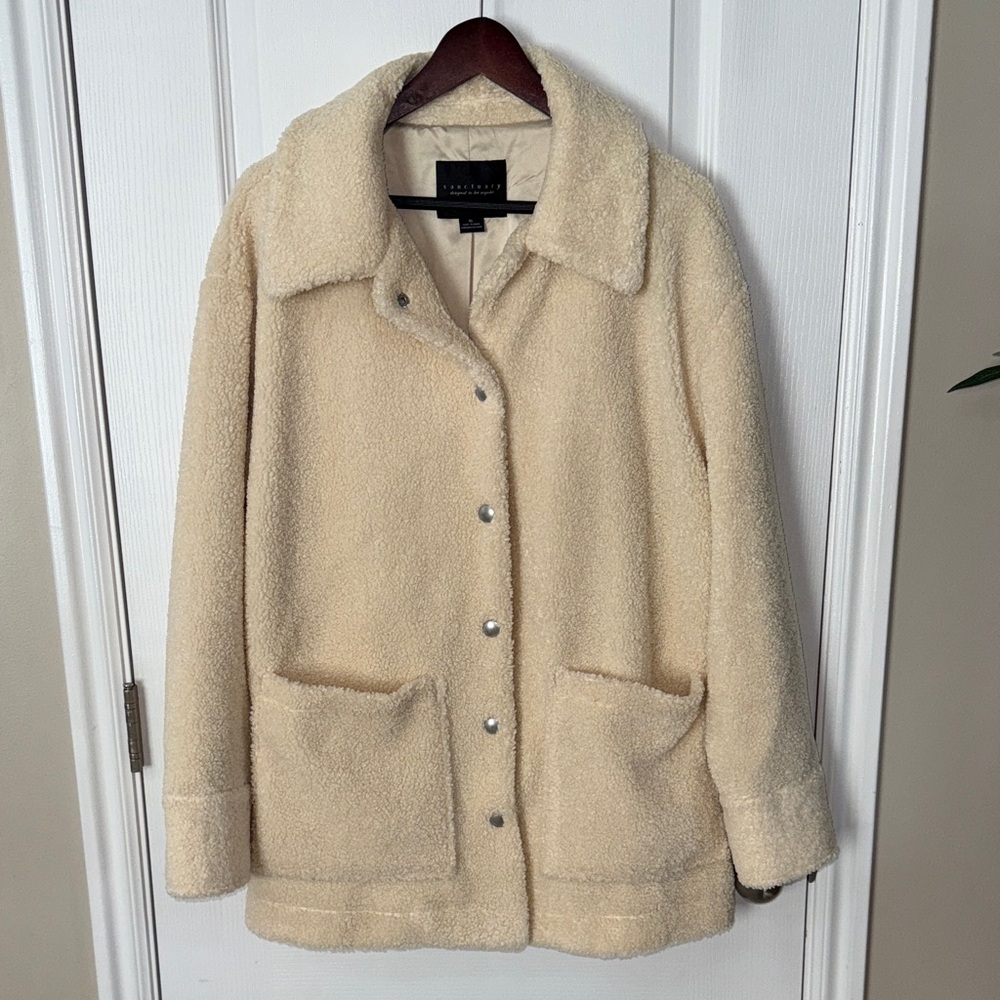 Sanctuary Cream Teddy Jacket